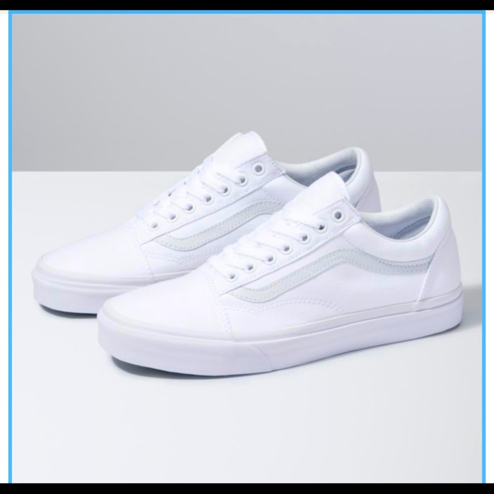 Men’s canvas white Vans